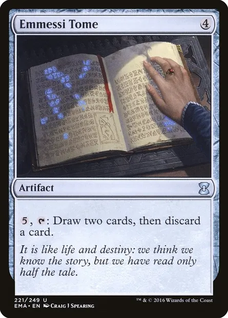 Grimoire d'Emmessi, carte Magic EMA 221 — extension Eternal Masters