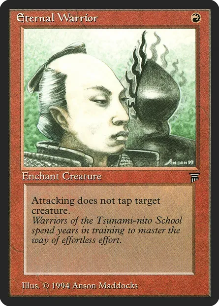 Guerrier éternel, carte Magic LEG 144 — extension Legends