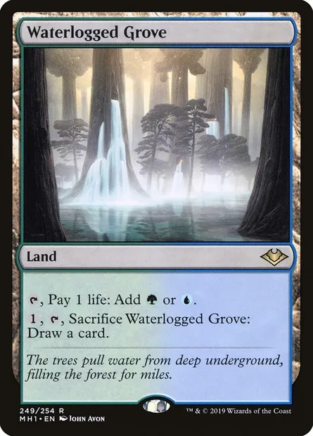 Waterlogged Grove, Magic card MH1 249 — Modern Horizons set