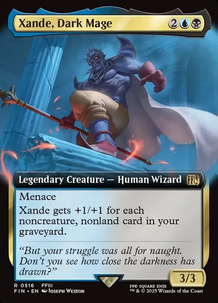 Xande, Dark Mage, Magic card FIN 516 — Final Fantasy set