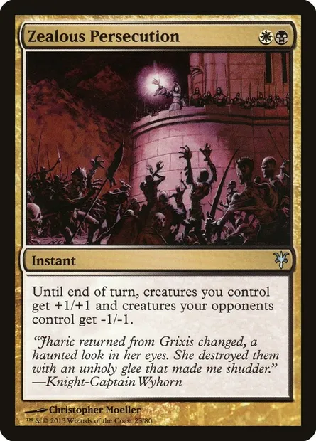 Zealous Persecution, Magic card DDK 23 — Duel Decks: Sorin vs. Tibalt set