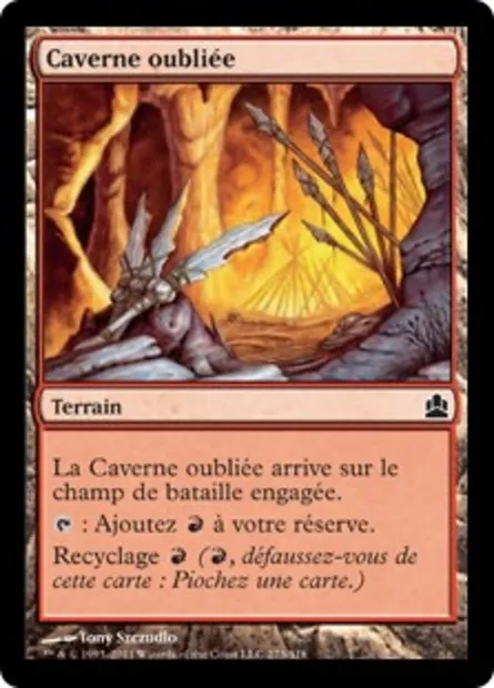 Caverne oubliée, carte Magic CMD 273 — extension Commander 2011