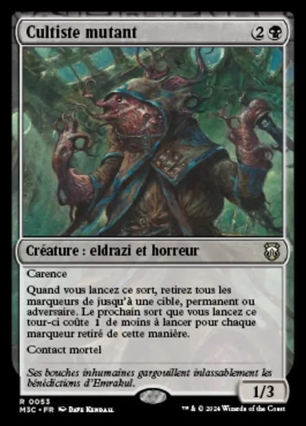 Cultiste mutant, carte Magic M3C 53 — extension Modern Horizons 3 Commander