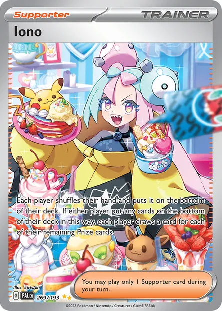 Iono, Pokémon card PAL 269 — Paldea Evolved set