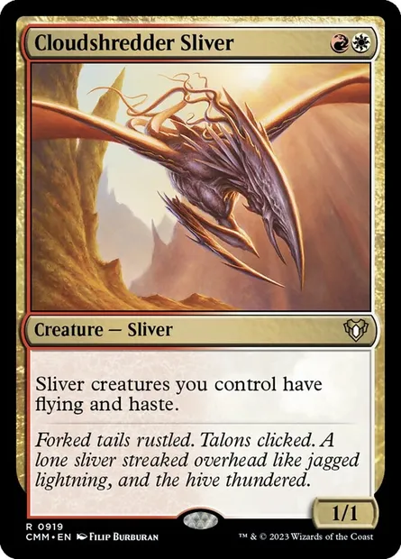 Cloudshredder Sliver, Magic card CMM 919 — Commander Masters set