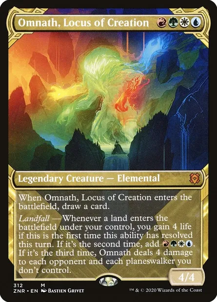 Omnath, Locus of Creation, Magic card ZNR 312 — Zendikar Rising set