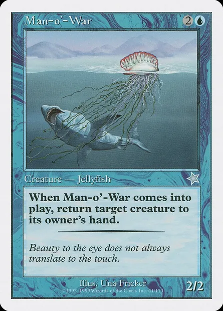 Man-o'-War, Magic card S99 41 — Starter 1999 set