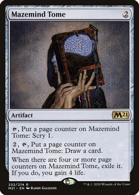 Mazemind Tome, Magic card M21 232 — Core Set 2021 set