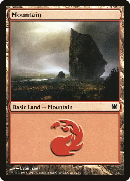 Mountain, Magic card ISD 261 — Innistrad set