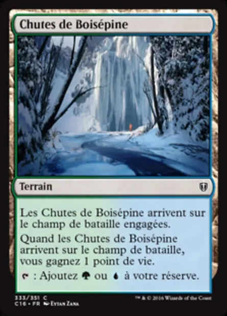 Chutes de Boisépine, carte Magic C16 333 — extension Commander 2016