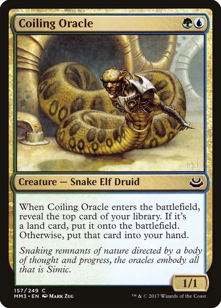 Coiling Oracle, Magic card MM3 157 — Modern Masters 2017 set