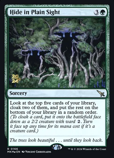 Hide in Plain Sight, Magic card PMKM 166s — Murders at Karlov Manor Promos set