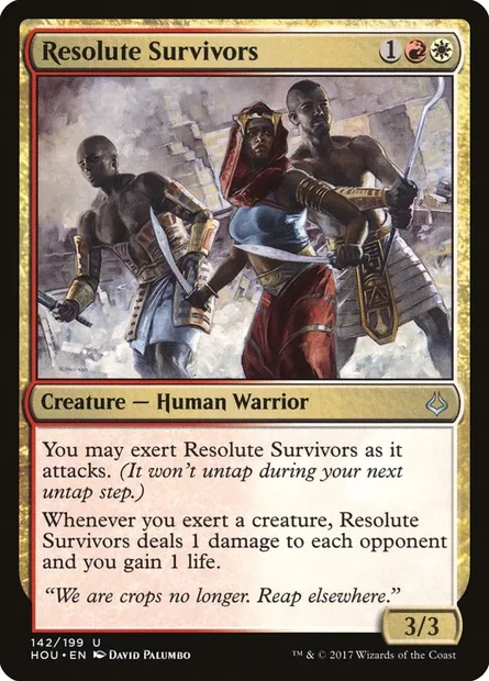 Resolute Survivors, Magic card HOU 142 — Hour of Devastation set