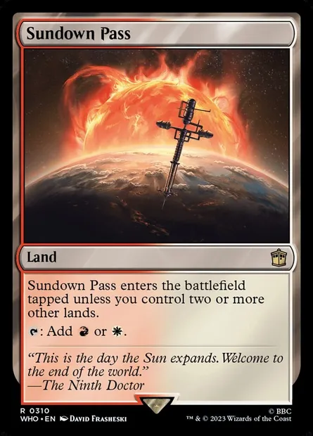 Sundown Pass, Magic card WHO 310 — Doctor Who set