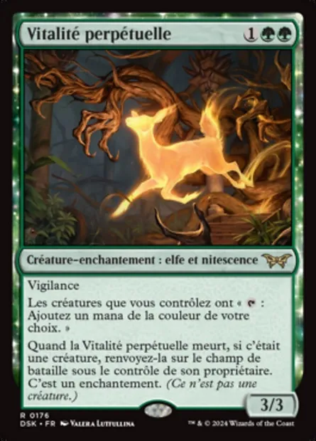 Vitalité perpétuelle, carte Magic DSK 176 — extension Duskmourn: House of Horror