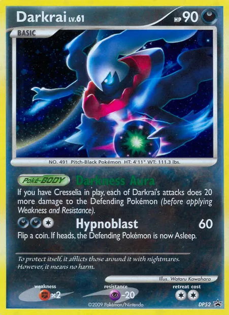 Darkrai, Pokémon card DP 52 — DP Black Star Promos set
