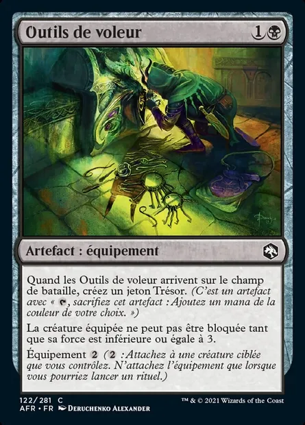 Outils de voleur, carte Magic AFR 122 — extension Forgotten Realms: Aventures dans les Royaumes Oubliés