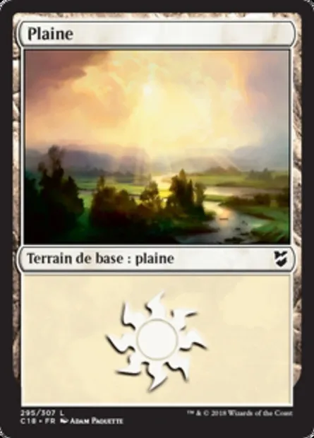 Plaine, carte Magic C18 295 — extension Commander 2018