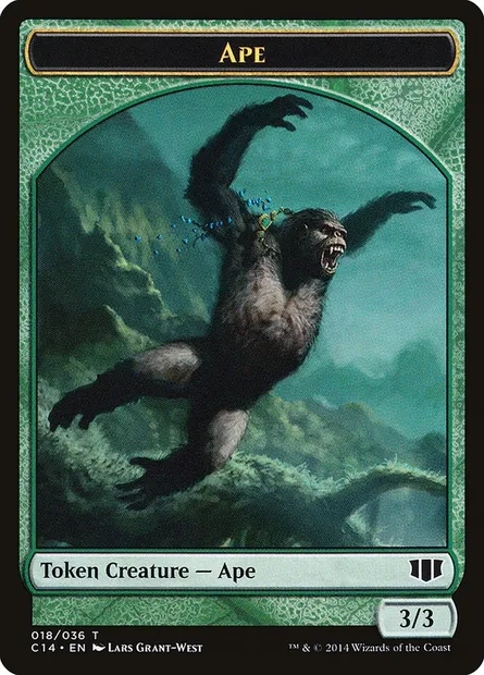 Ape, carte Magic TC14 18 — extension Commander 2014 Tokens