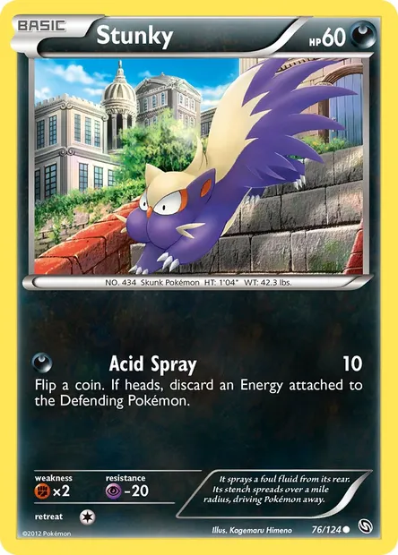 Stunky, Pokémon card DRX 76 — Dragons Exalted set