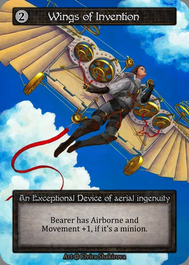 Wings of Invention, Sorcery card ALP 342 — Alpha set