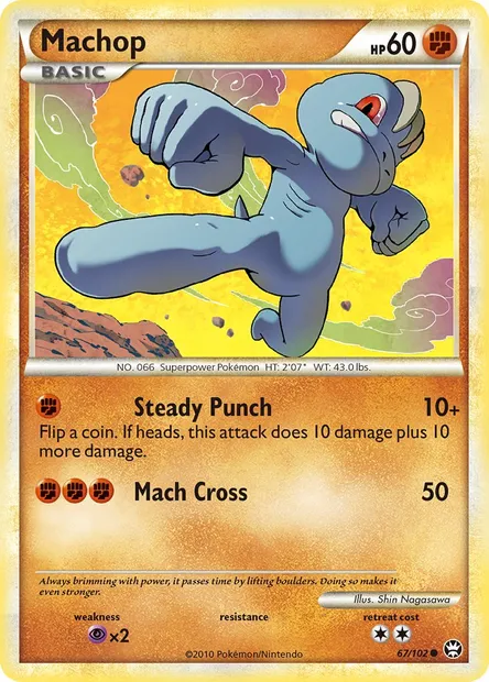Machop, Pokémon card TM 67 — Triumphant set