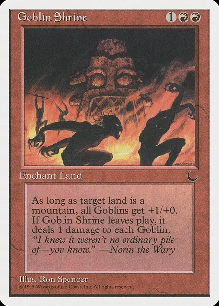 Goblin Shrine, carte Magic CHR 50 — extension Chronicles