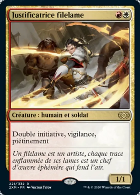 Justificatrice filelame, carte Magic 2XM 221 — extension Double Masters