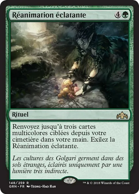 Réanimation éclatante, carte Magic GRN 148 — extension Les Guildes de Ravnica