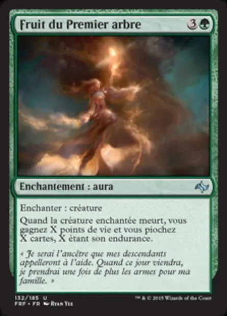 Fruit du Premier arbre, carte Magic FRF 132 — extension Destin reforgé