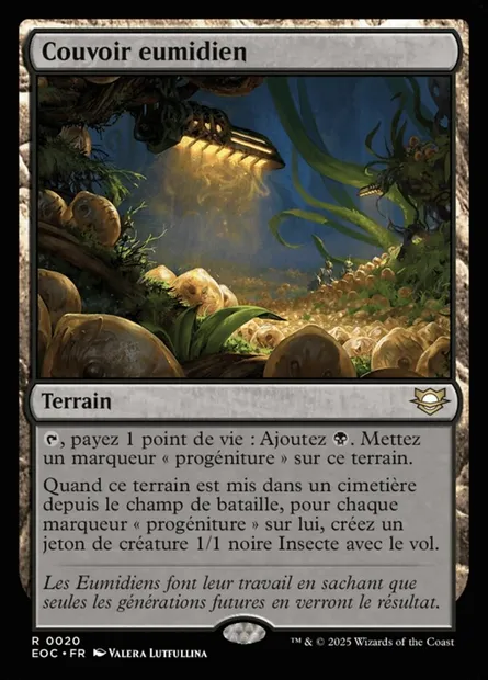 Couvoir eumidien, carte Magic EOC 20 — extension Edge of Eternities Commander