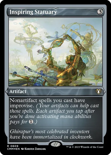 Inspiring Statuary, Magic card CMM 609 — Commander Masters set