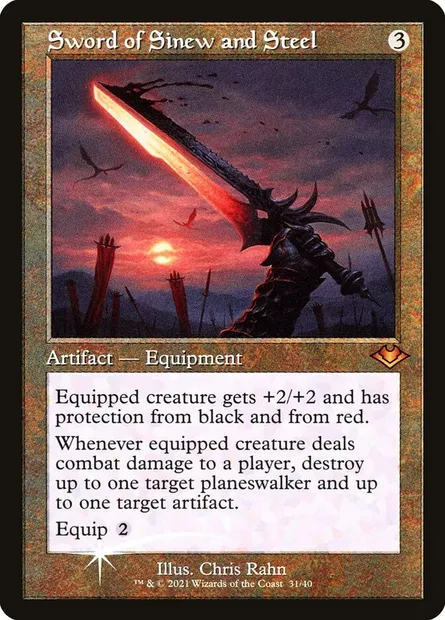 Épée de Nerf et d'Acier, carte Magic H1R 31 — extension Modern Horizons 1 Timeshifts