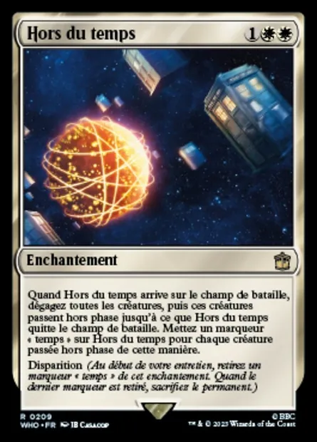 Hors du temps, carte Magic WHO 209 — extension Doctor Who