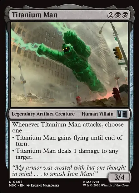Titanium Man, Magic card MSC 667 — Marvel Super Heroes Commander set