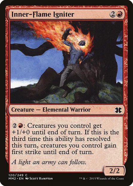 Inner-Flame Igniter, Magic card MM2 120 — Modern Masters 2015 set