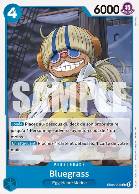 Bluegrass, carte One Piece EB04-026 — extension EGGHEAD CRISIS