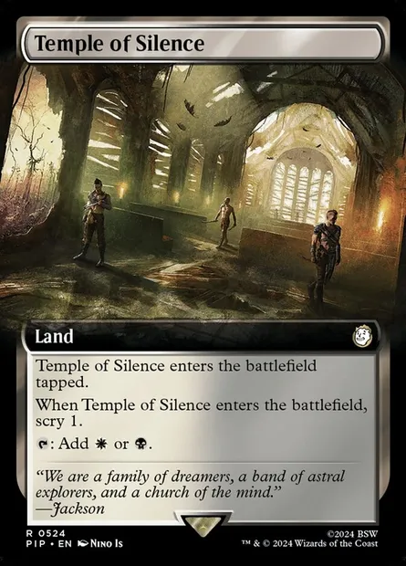 Temple of Silence, Magic card PIP 524 — Fallout set