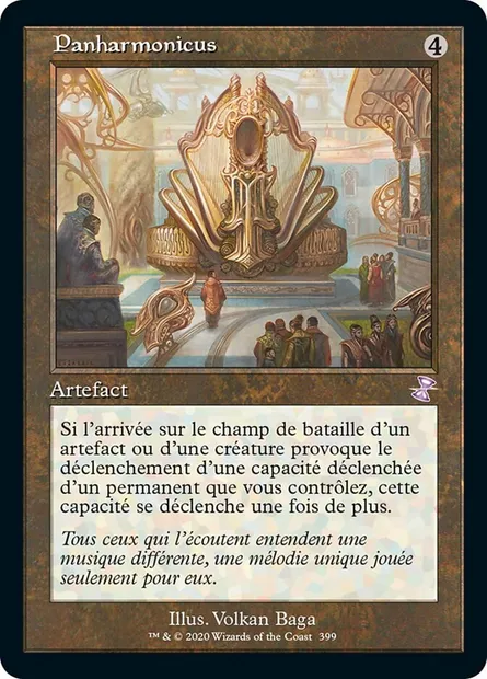Panharmonicus, carte Magic TSR 399 — extension Spirale Temporelle Remastered