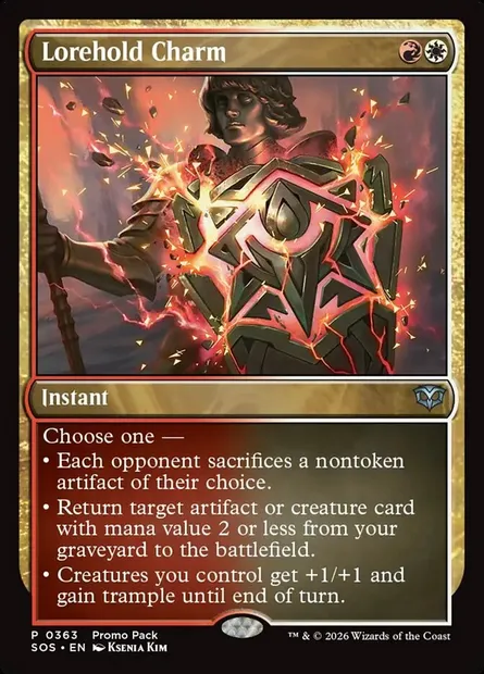 Lorehold Charm, Magic card SOS 363 — Secrets of Strixhaven set
