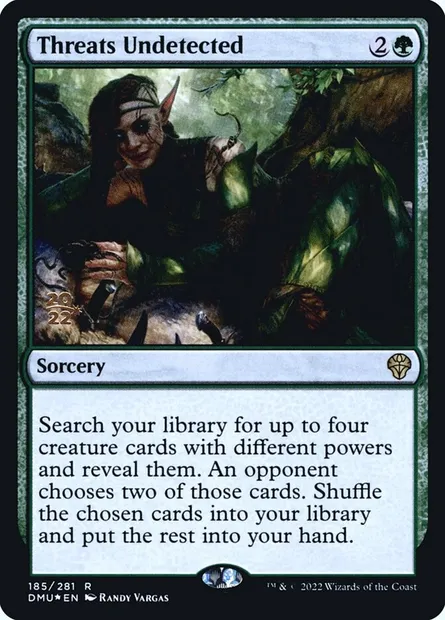 Menaces non identifiées, carte Magic PDMU 185s — extension Dominaria United Promos