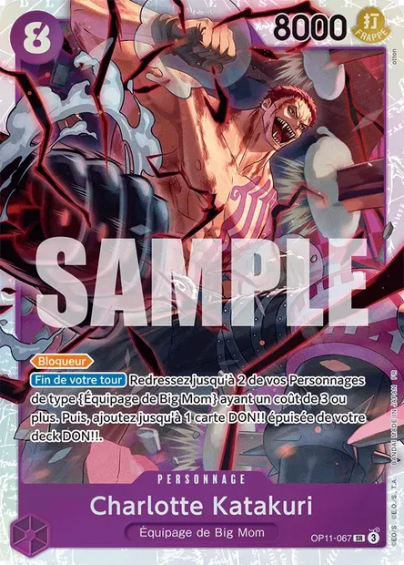 Charlotte Katakuri, carte One Piece OP11-067 — extension DES POINGS VIFS COMME L'ÉCLAIR