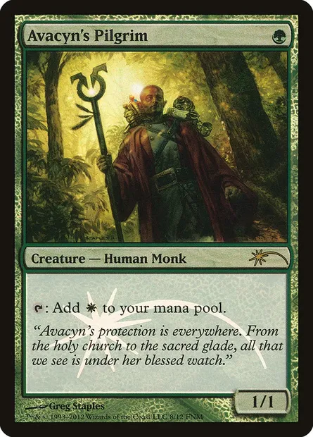 Avacyn's Pilgrim, Magic card F12 8 — Friday Night Magic 2012 set