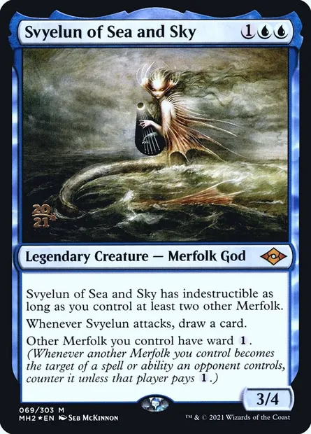 Svyelun des mers et des cieux, carte Magic PMH2 69s — extension Modern Horizons 2 Promos