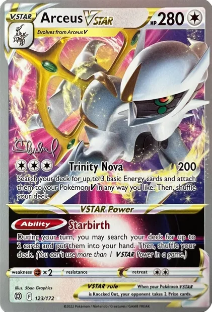 Arceus VSTAR, Pokémon card WCD22 123-2 — World Championship Decks 2022 set