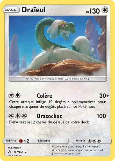Draïeul, carte Pokémon UPR 117 — extension Ultra-Prisme