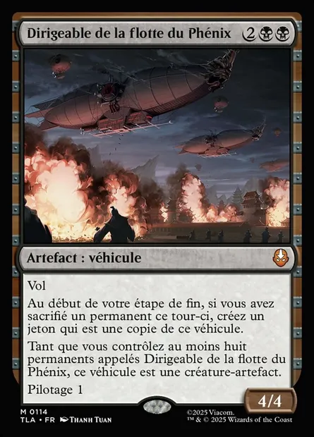Dirigeable de la flotte du Phénix, carte Magic TLA 114 — extension Avatar: The Last Airbender