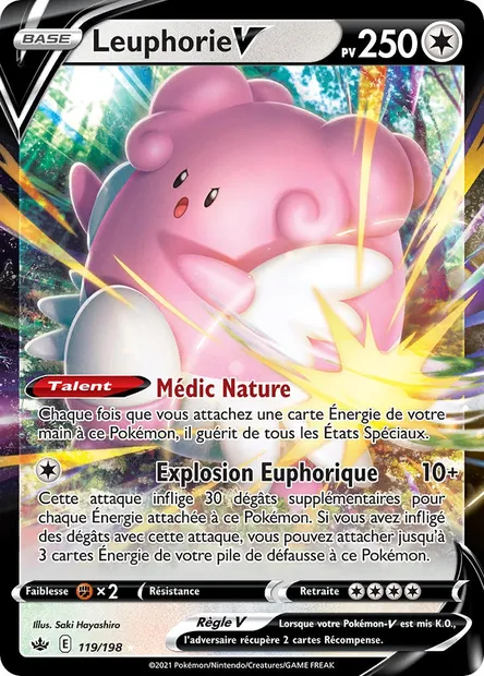 Leuphorie V, carte Pokémon CRE 119 — extension Règne de Glace