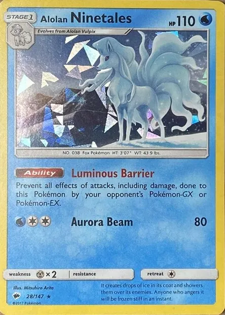 Alolan Ninetales, Pokémon card TDX 028-2 — Theme Deck & Blisters Exclusives set