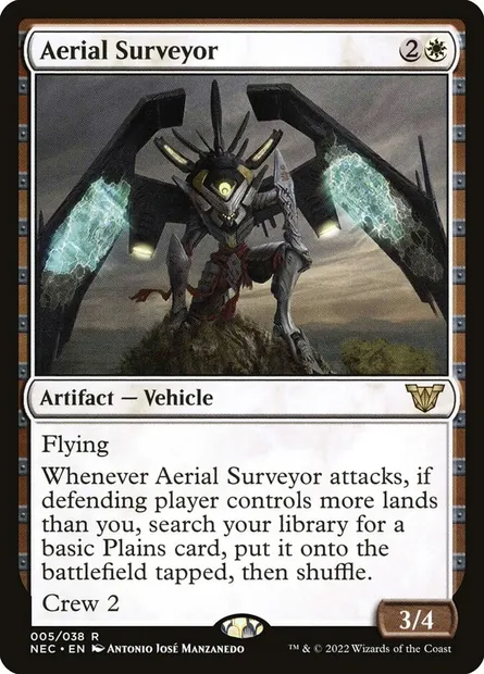 Aerial Surveyor, Magic card NEC 5 — Neon Dynasty Commander set